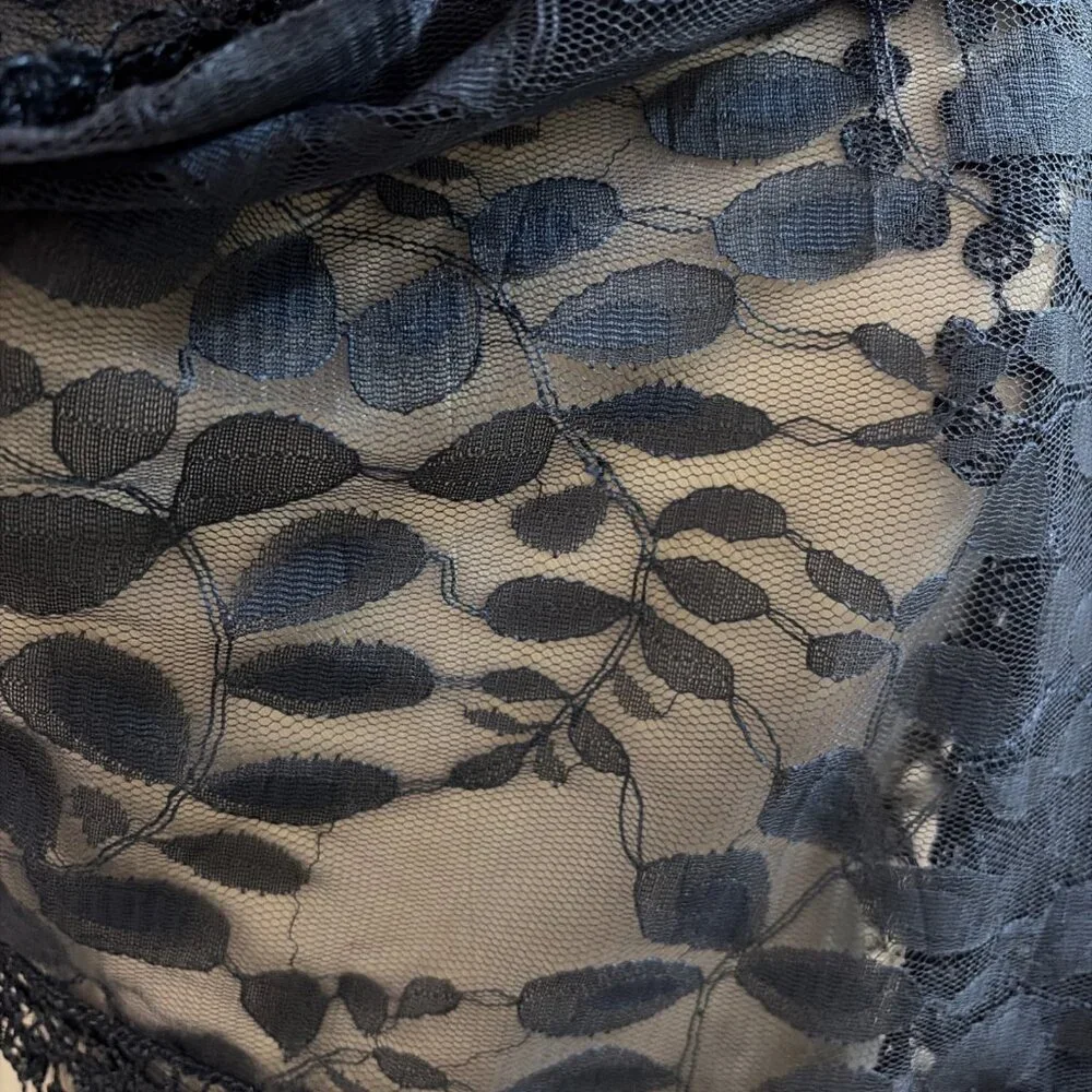 Vintage Leaf Print Sheer Chiffon Scarf Wrap 18X76